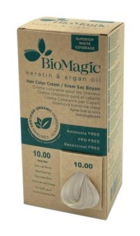BioMagic Doğal 10.00 Açık Sarı Organik Amonyaksız Krem Saç Boyası 60 Ml