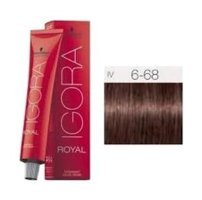Schwarzkopf Igora Royal 6.68 Koyu Kumral Kestane Kızıl Krem Saç Boyası 60 ml