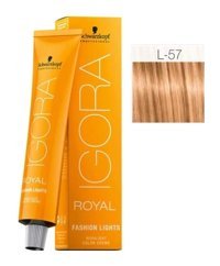Schwarzkopf Igora Royal Fashion Lights L.57 Altın Bakır Krem Saç Boyası 60 ml