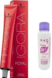 Schwarzkopf Igora Royal Mini Oksidan 7.57 Kumral Altın Bakır Krem Saç Boyası 60 ml