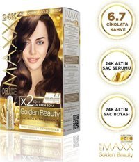 Maxx Deluxe Golden Beauty 6.7 Çikolata Kahve Krem Saç Boyası 60 Ml