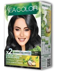 Sea Color Natural Effect 1.0 Siyah Krem Saç Boyası 50 ml