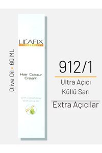 Lilafix Ultra Açıcı 912.1 Ultra Açıcı Küllü Sarı Krem Saç Boyası 60 ml