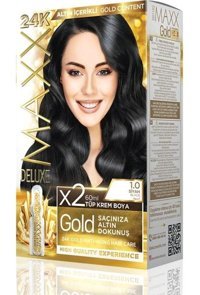 Maxx Deluxe Golden Beauty 1.0 Siyah Krem Saç Boyası 60 Ml