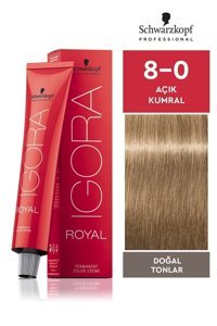 Schwarzkopf Igora Royal Doğal Tonlar 8.0 Açık Kumral Krem Saç Boyası 60 ml