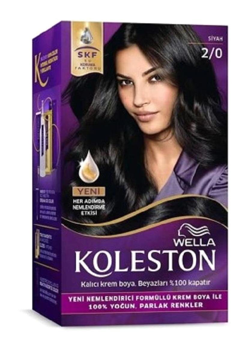 Wella Koleston Kit 2.0 Siyah Krem Saç Boyası 50 Ml