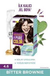 Schwarzkopf Pure Color 4.6 Bitter Brownie Krem Saç Boyası 60 ml