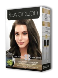 Sea Color Set 6.11 Koyu Küllü Kumral Krem Saç Boyası 50 ml