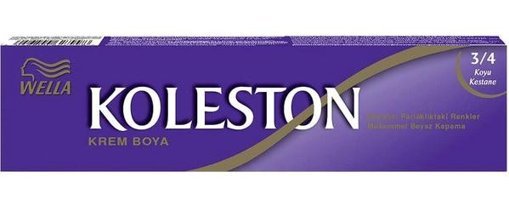 Wella Koleston 3.4 Koyu Kestane Krem Saç Boyası 60 Ml