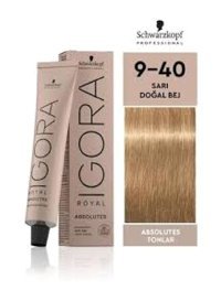 Schwarzkopf Igora Royal 9.40 Sarı Doğal Bej Krem Saç Boyası 60 ml