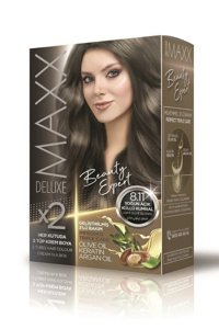 Maxx Deluxe Beauty Expert 8.11 Yoğun Açık Küllü Kumral Krem Saç Boyası 60 Ml