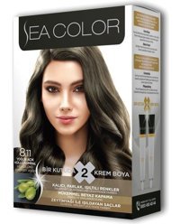 Sea Color Set 8.11 Açık Küllü Kumral Krem Saç Boyası 50 ml