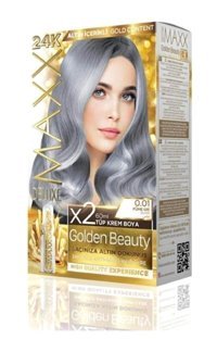 Maxx Deluxe Golden Beauty 0.01 Füme Gri Krem Saç Boyası 60 Ml