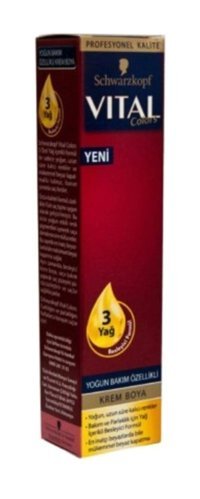Schwarzkopf Vital Colors 1.1 Siyah Krem Saç Boyası 60 ml
