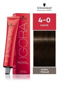 Schwarzkopf Igora Royal Doğal Tonlar 4.0 Kahve Krem Saç Boyası 60 ml