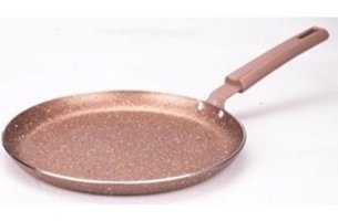 Essenso Plastik Saplı Granit 26 cm Krep Tava Rose Gold