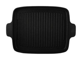Aryıldız Pro Grade Dikdörtgen Döküm 36x25 cm Grill Tava Siyah