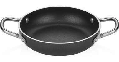 Altınbaşak Lazetti Çelik Saplı Alüminyum 16 cm Sahan Tava Siyah