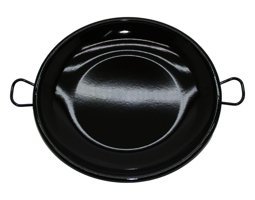 Go İthalat 4533 Emaye Saplı Emaye 25 cm Saç Tava Siyah