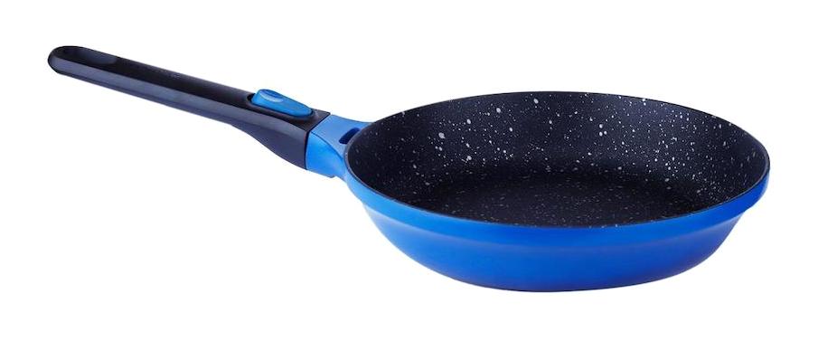 Berghoff Gem Stay Cool Plastik Saplı Alüminyum 24 cm Düz Tava Mavi