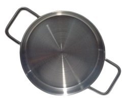 Cengiz Çeyiz MMS Metal Saplı Paslanmaz Çelik 16 cm Sahan Tava Gri