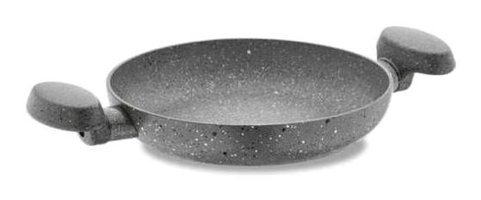 Remetta Plastik Saplı Granit 20 cm Sahan Tava Gri