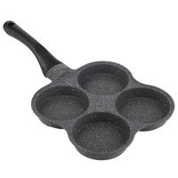 Lyrlody 4 Bölüm Plastik Saplı Alüminyum 36.5x19.5 cm Omlet Tava Gri