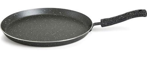 Mehtap Plastik Saplı Granit 24 cm Krep Tava Gri
