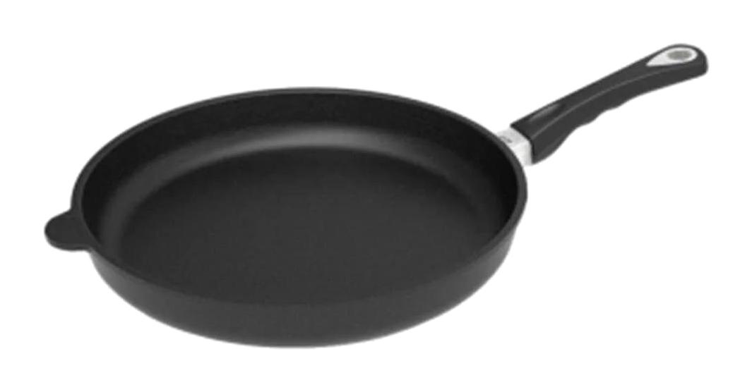 Amt Gastroguss 526 Plastik Saplı Alüminyum 26 cm Düz Tava Siyah