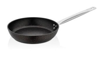 Schafer Galaxy Metal Saplı Döküm 28 cm Düz Tava Siyah