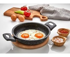 Essenso Plastik Saplı Granit 20 cm Sahan Tava Gri