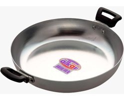 Alkar Eminox No:18 Plastik Saplı Alüminyum 18 cm Sahan Tava Gri