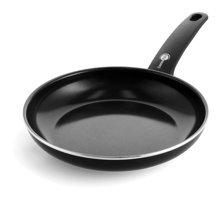 Greenpan Cambridge Plastik Saplı Seramik 24 cm Kızartma Tava Siyah