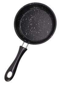 Baofuya Plastik Saplı Alüminyum 18 cm Kızartma Tava Gri
