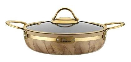Brioni Selection Metal Saplı Alüminyum 20 cm Sahan Tava Krem