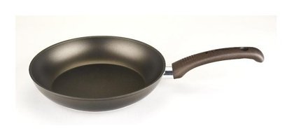 İlla Olivilla Extra Plastik Saplı Alüminyum 24 cm Düz Tava Siyah