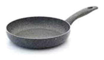 Arselon Plastik Saplı Granit 28 cm Düz Tava Gri