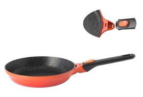 Berghoff Plastik Saplı Alüminyum 24 cm Düz Tava Turuncu