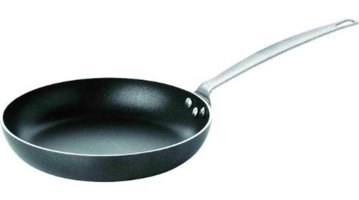 Altınbaşak Lazetti Çelik Saplı Alüminyum 30 cm Düz Tava Siyah