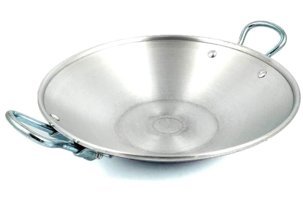 Tiesa Home Metal Saplı Alüminyum 30 cm Saç Tava Gri