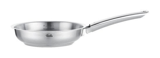 Fissler Pure Collection Çelik Saplı Paslanmaz Çelik 20 cm Düz Tava Gri