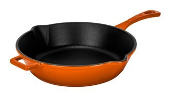 Lava Döküm 24 cm Kızartma Tava Turuncu