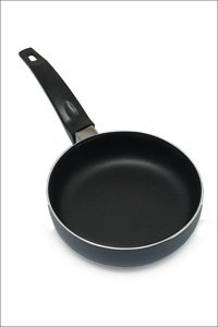 Rogen Home Plastik Saplı Teflon 14 cm Sos Tava Siyah