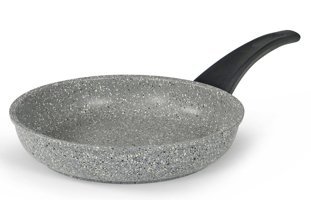 Flonal Dura Plastik Saplı Alüminyum 24 cm Kızartma Tava Gri
