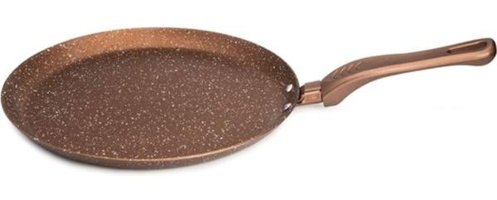 Essenso Plastik Saplı Alüminyum 26 cm Krep Tava Kahverengi