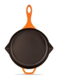 Hosse Hs-yst28/t Döküm Saplı Demir Döküm 28 cm Düz Tava Turuncu