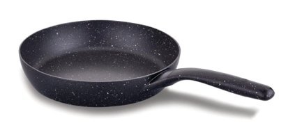 Korkmaz Gusto Plus A1366 Plastik Saplı Döküm 24 cm Düz Tava Siyah
