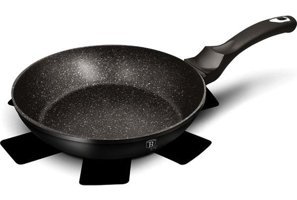 Berlinger Haus BH/1845 Plastik Saplı Alüminyum 28 cm Düz Tava Siyah