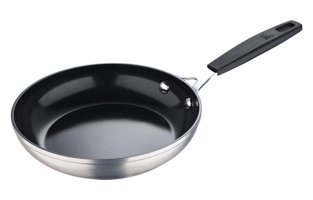 Masterpro Smart 3767 Plastik Saplı Alüminyum 20 cm Düz Tava Gri