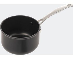 Fontignac Çelik Saplı Alüminyum 16 cm Sos Tava Siyah